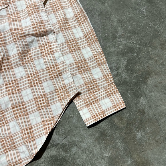 NWT Filson Kadin Island Long Sleeve Button Up Shirt White Tan Plaid - Picture 2 of 5